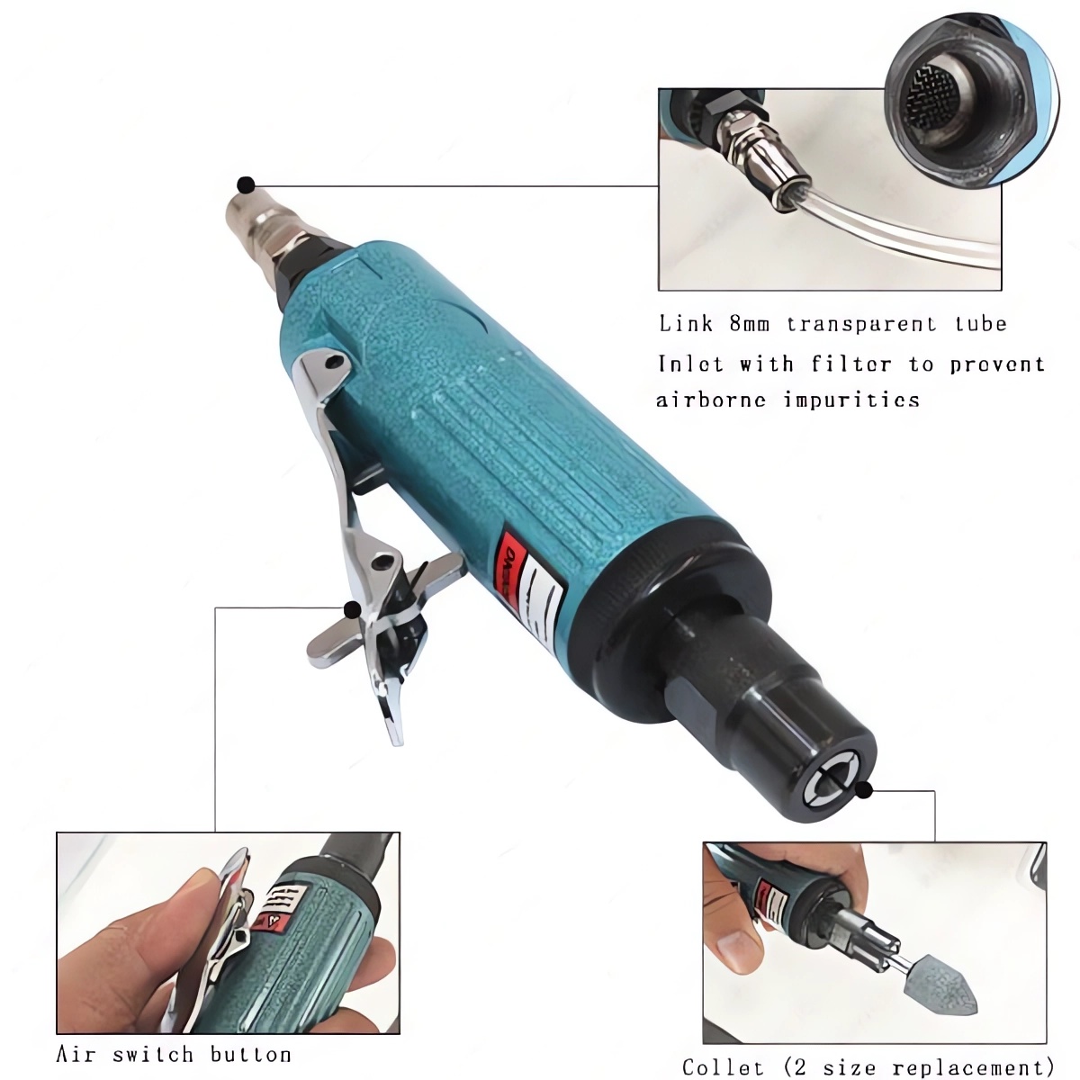 16Pcs Air Compressor Pneumatic Die Grinder Jewelry Polishing Kit
